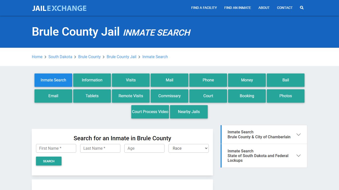 Brule County Jail, SD Inmate Search: Roster & Mugshots